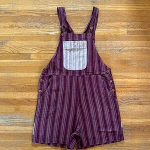 Boho Overall Shorts Sz Sm/Med